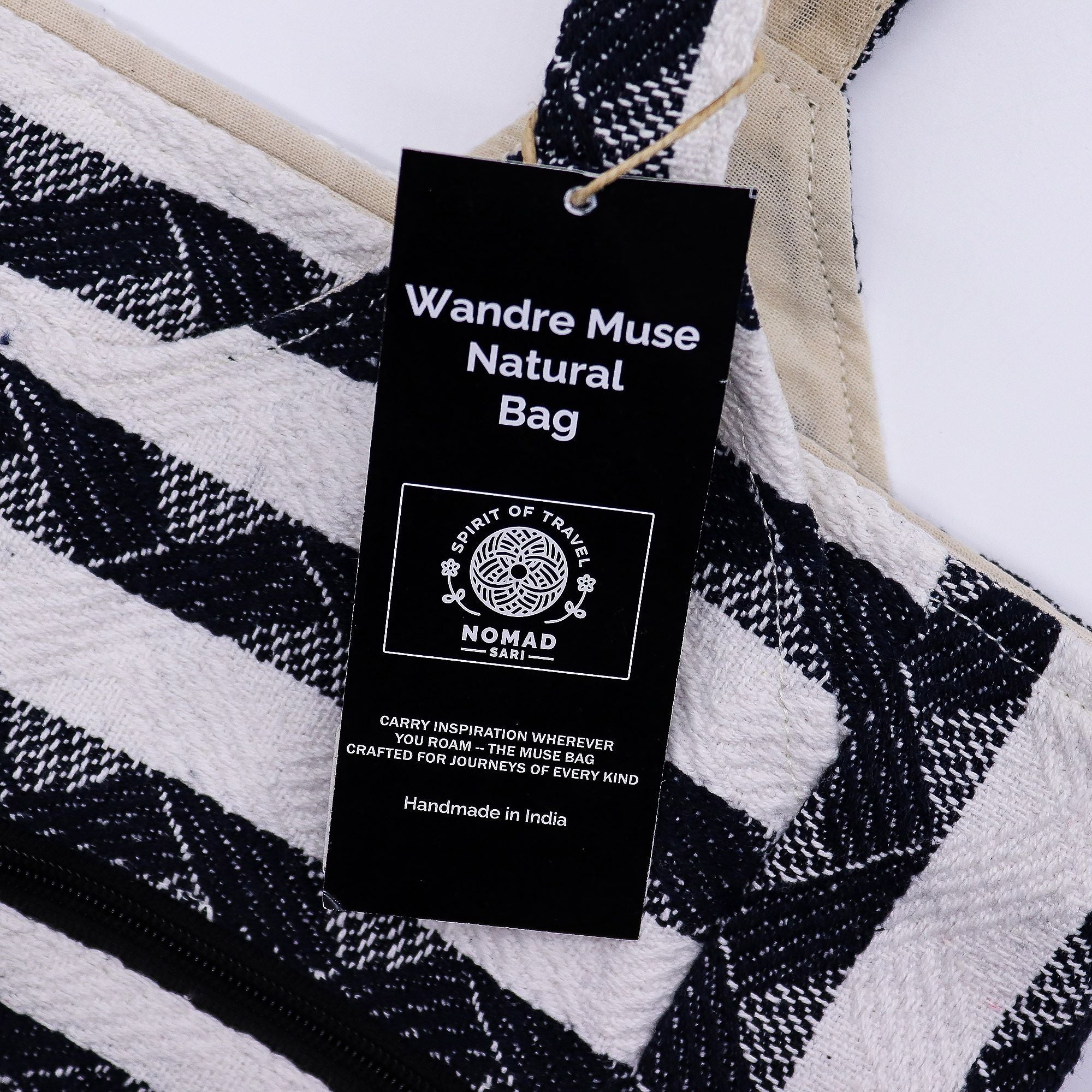 Nomad Sari Jacquard Natural Wander Muse Bags - Atlas Nomad