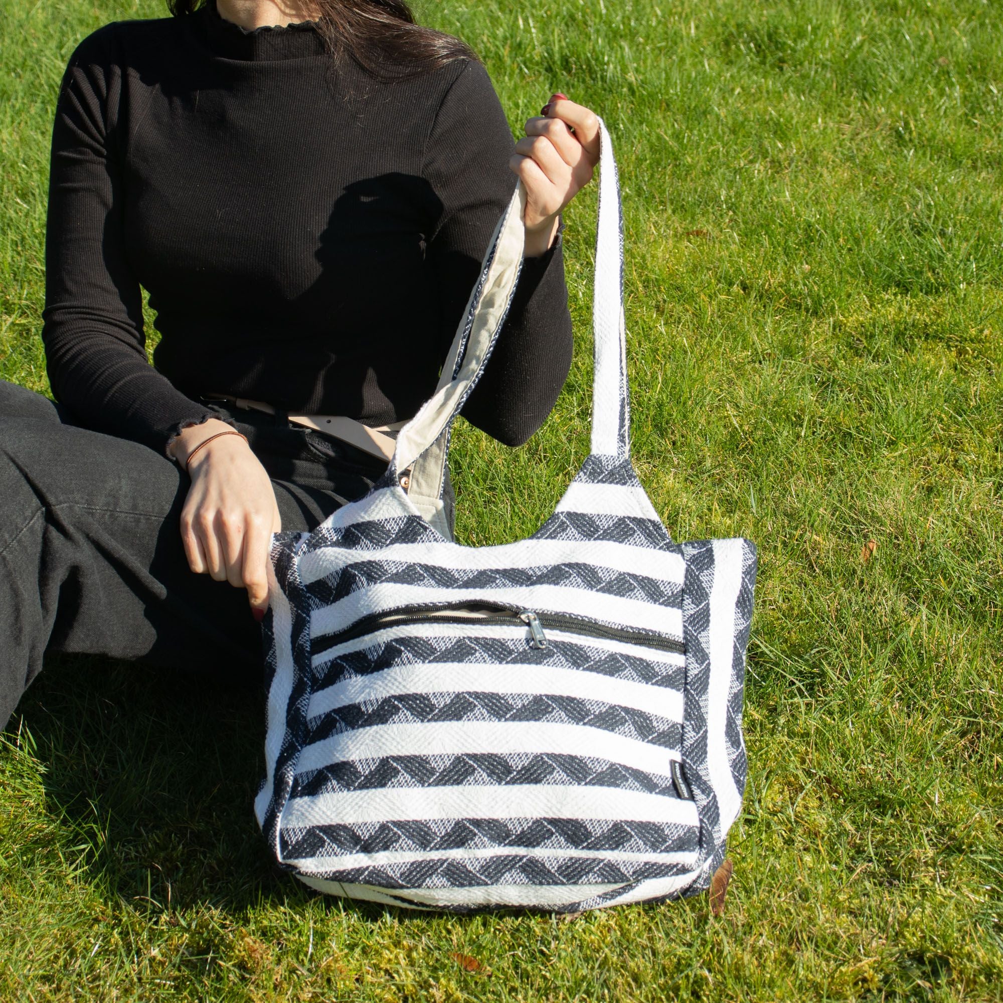 Nomad Sari Jacquard Natural Wander Muse Bags - Atlas Nomad