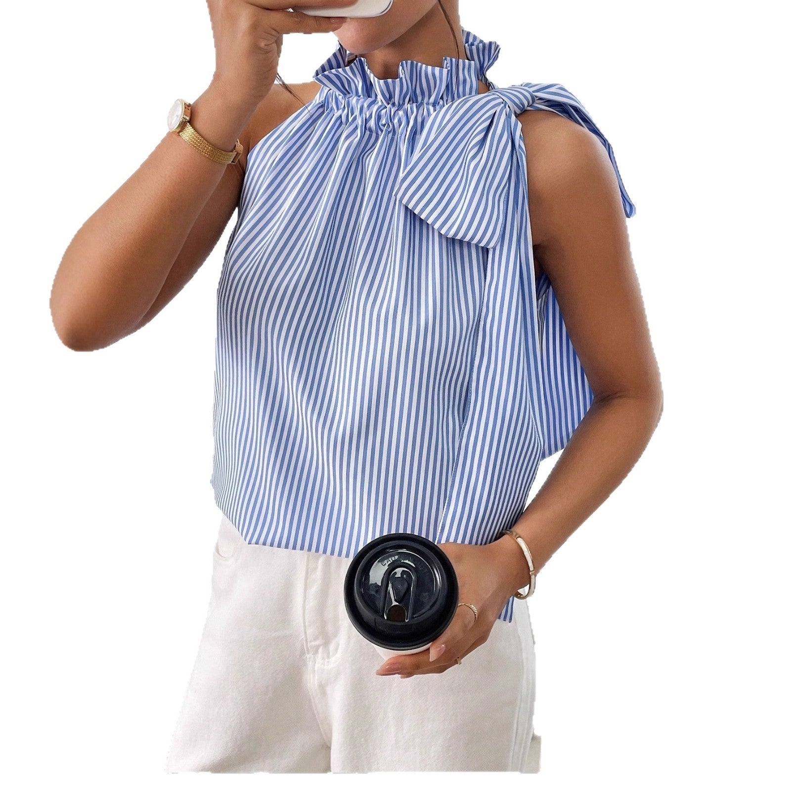Stylish Minimalist And Relaxed Fit Sleeveless Top For Women