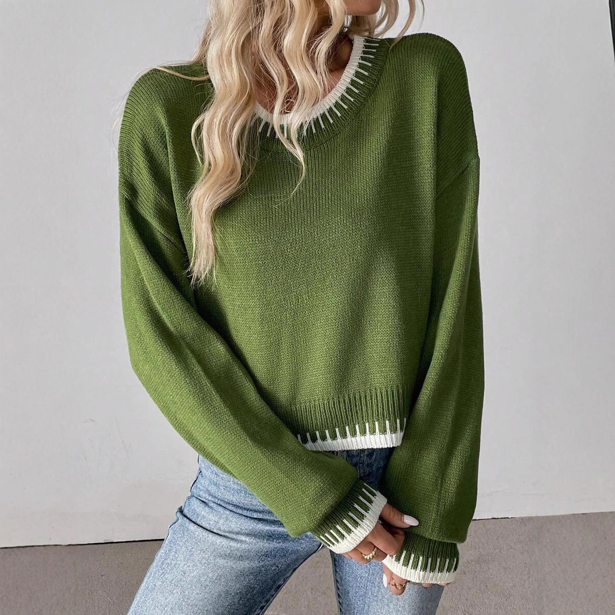 Knitwear Fashion Individual Casual Loose Sweater