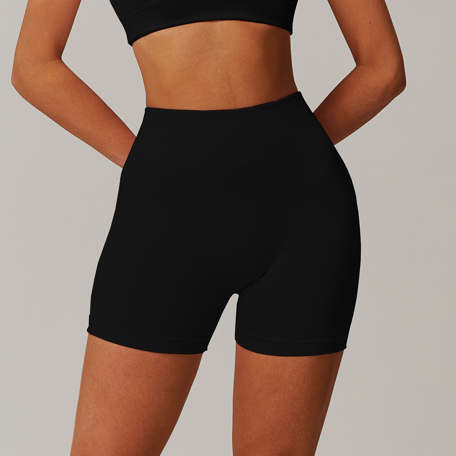 Seamless Tight High Waist Yoga Shorts Fitness Running Shorts