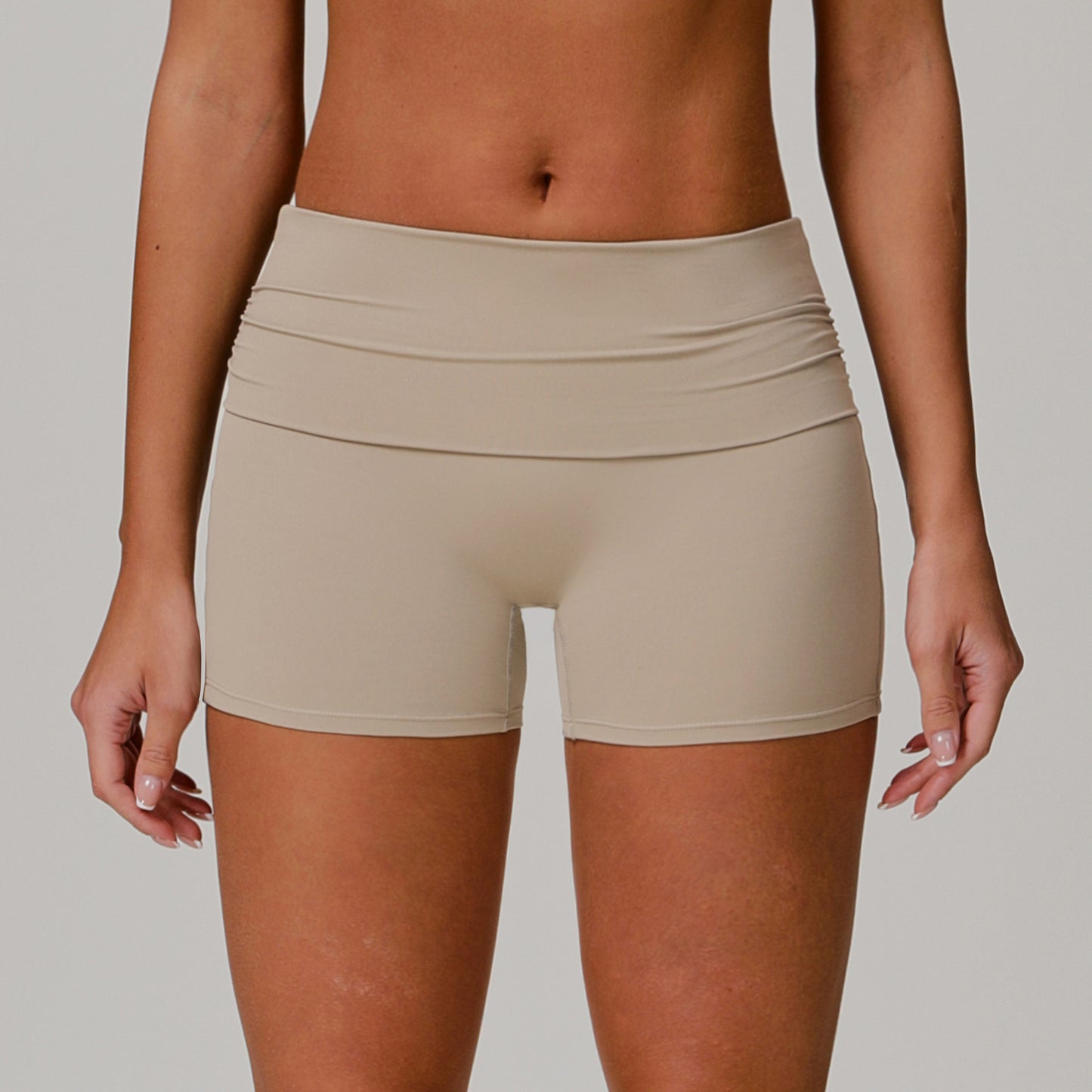 Fold High Waist Shorts Women's Cloud Tight