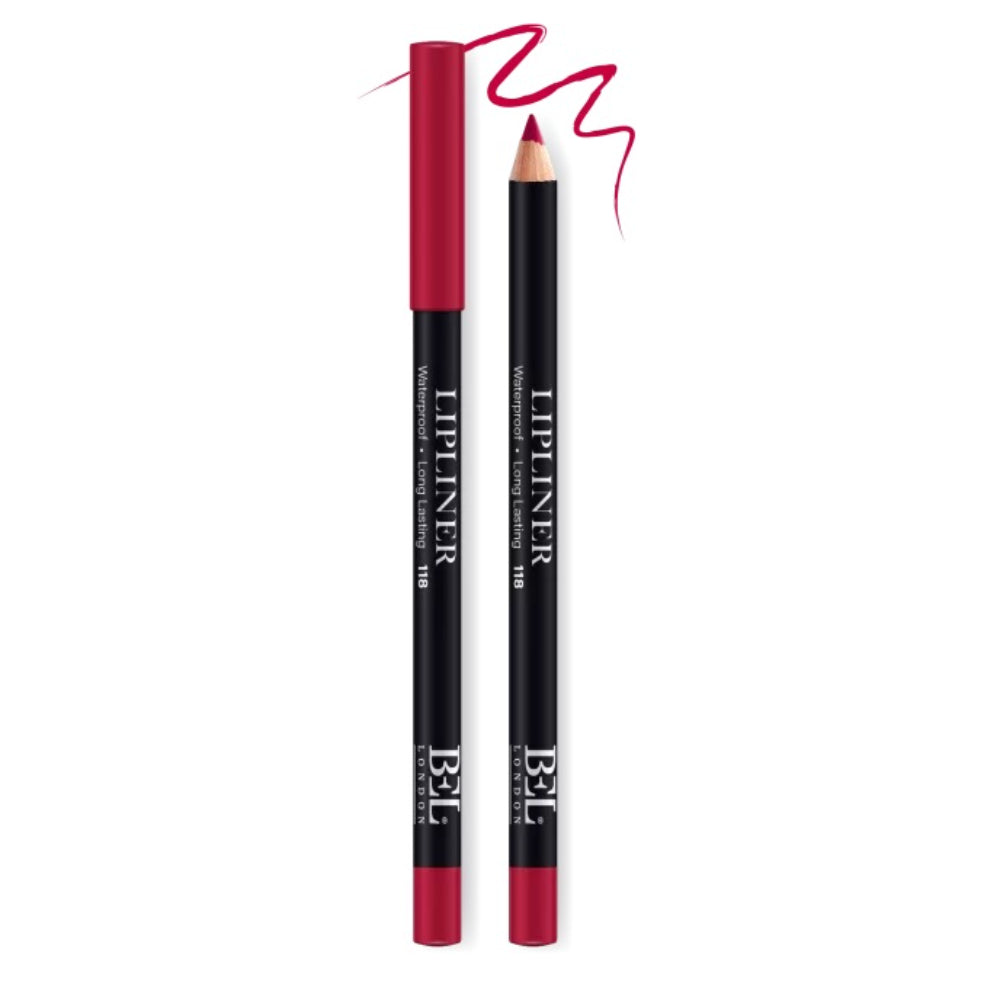 Bel London, BEL London, Hydrogenated Vegetable Oil, Waterproof, Contour, Lip Liner, 118, 0.78 g
