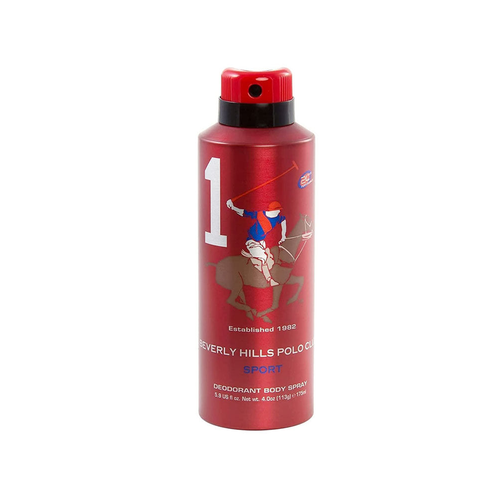 Beverly Hills Polo Club, 1982 - Sport 1, Anti-Perspirant, Deodorant Spray, For Men, 175 ml