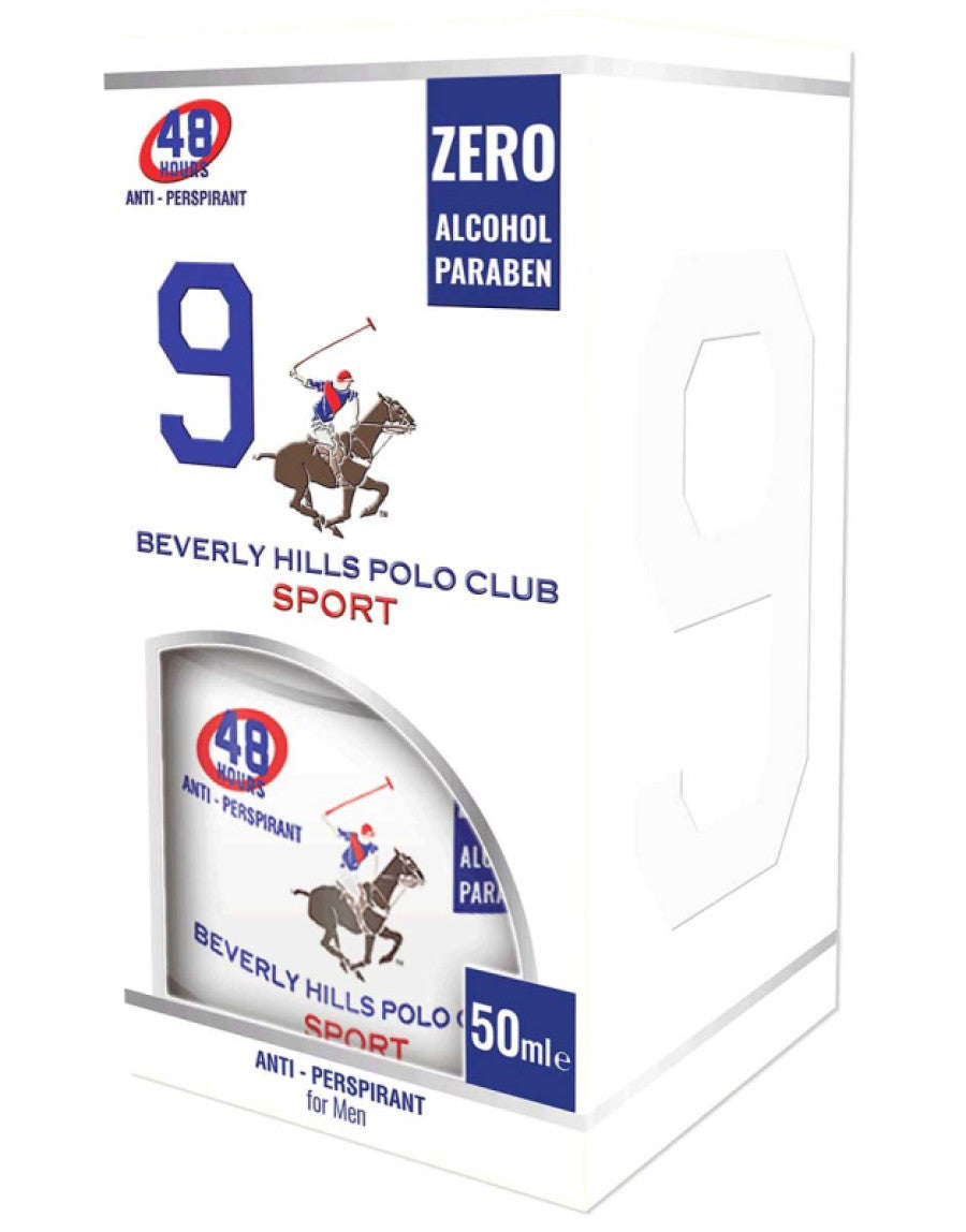 Beverly Hills Polo Club, 1982 - Sport 9, Anti-Perspirant, Deodorant Spray, For Men, 50 ml