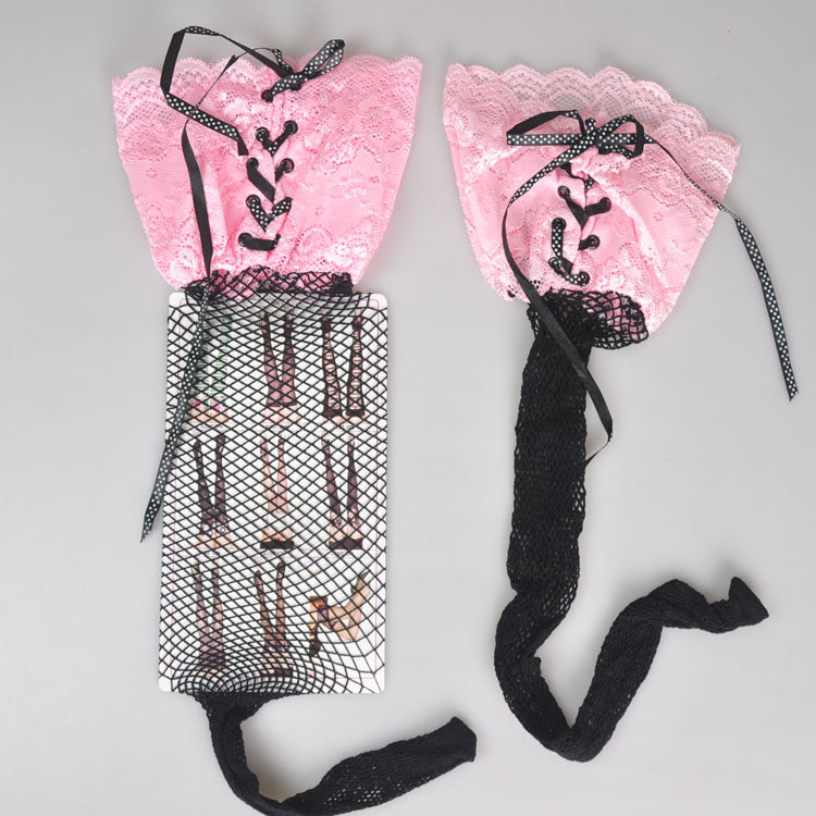 10CM Lace Side Mid Net High Stockings