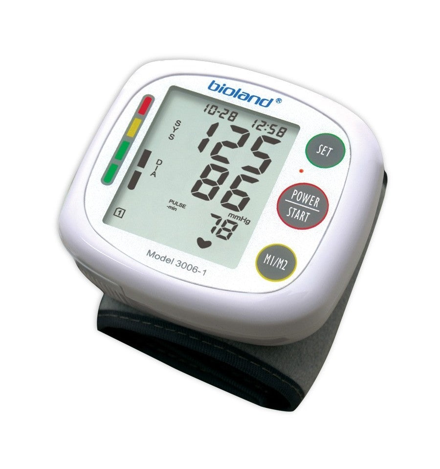 Bioland, Bioland, Digital, Blood Pressure Monitors, Wrist, Automatic, Oscillometric, Battery, Unisex