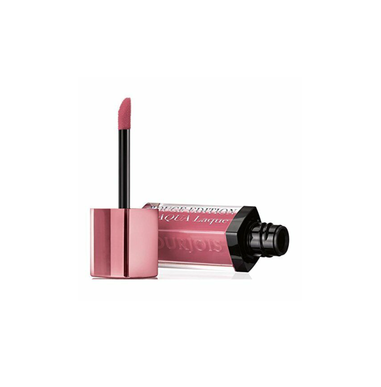 Bourjois, Rouge Edition Aqua Laque, Liquid Lipstick, 02, Rose On The Rocks, 7.7 ml