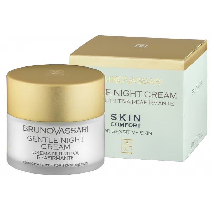 Bruno Vassari, Skin Comfort, Perfume-Free, Hydrating & Regenerating, Night, Cream, For Face, 50 ml