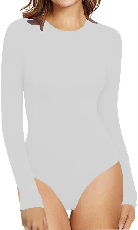 Polyester Long Sleeve Solid Color Underpants