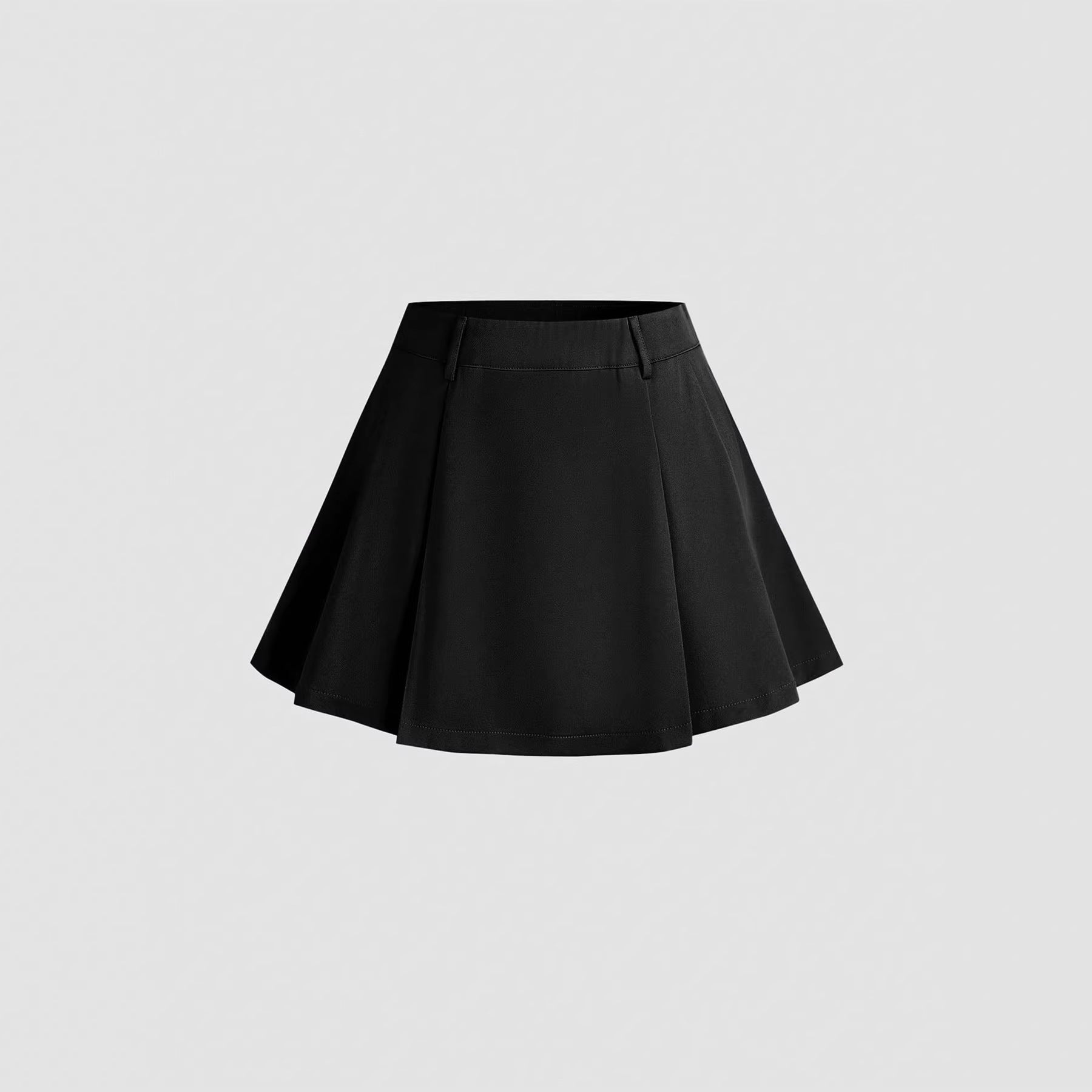 Stylish And Minimalist Pleated Design Womens Skirt