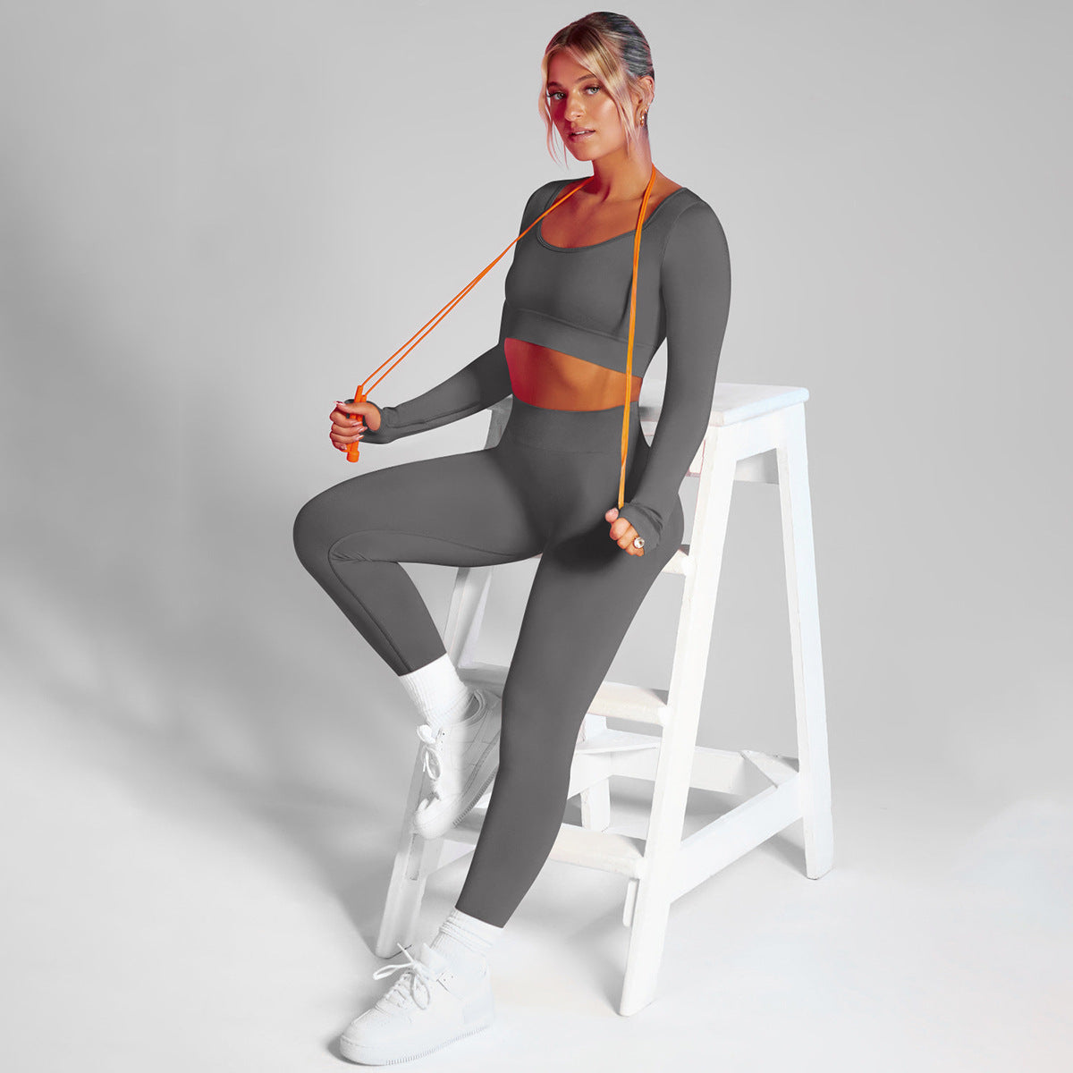 Women's High Waist Hip Lifting Tights Fitness Top Suit