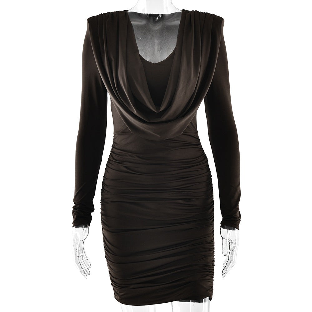 New V-neck Pure Yet Seductive Style Sexy And Elegant Bodycon Dress