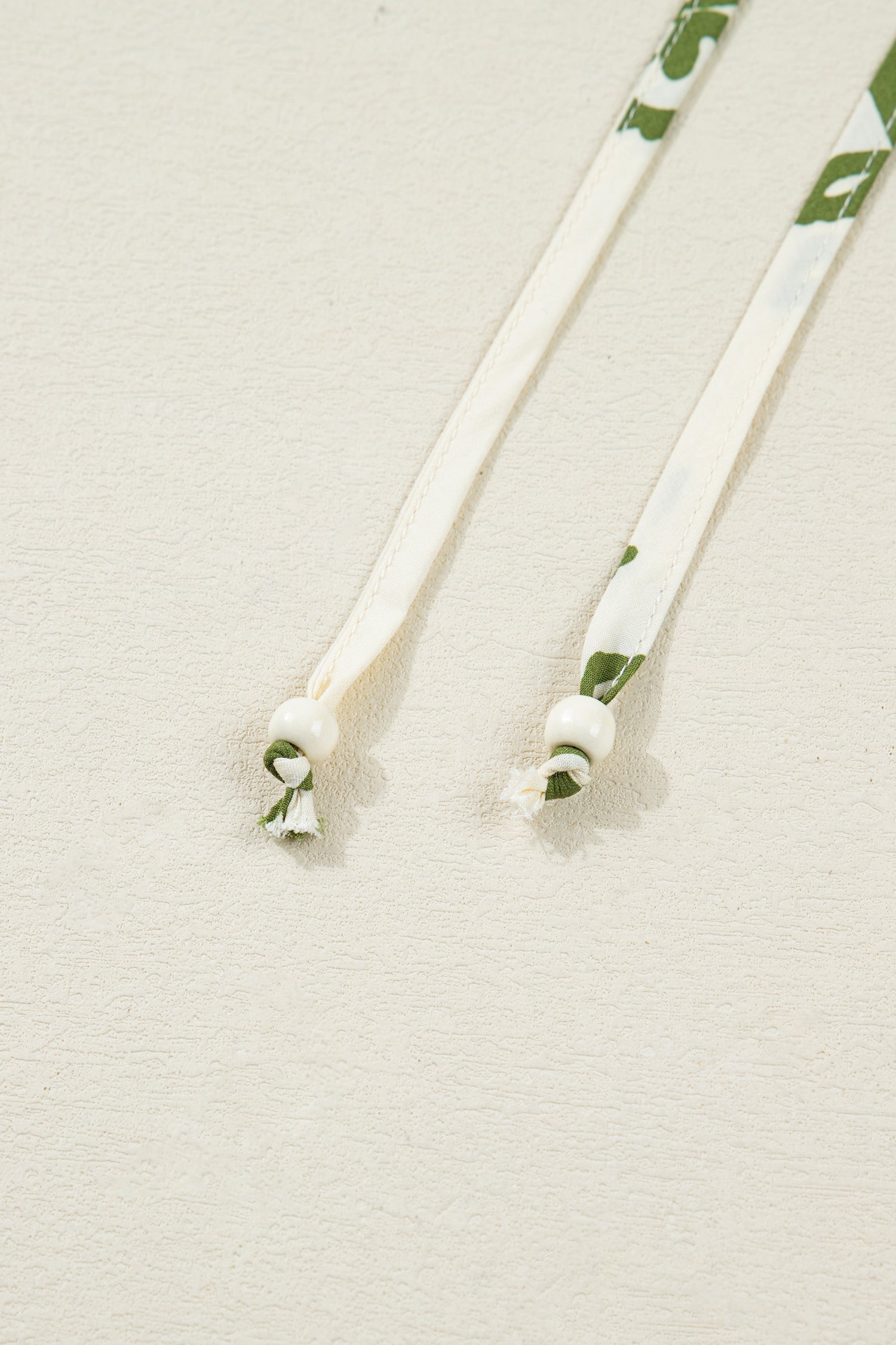 Apricot Floral Print Tie V Neck Button Down Puffy Half Sleeve Shirt