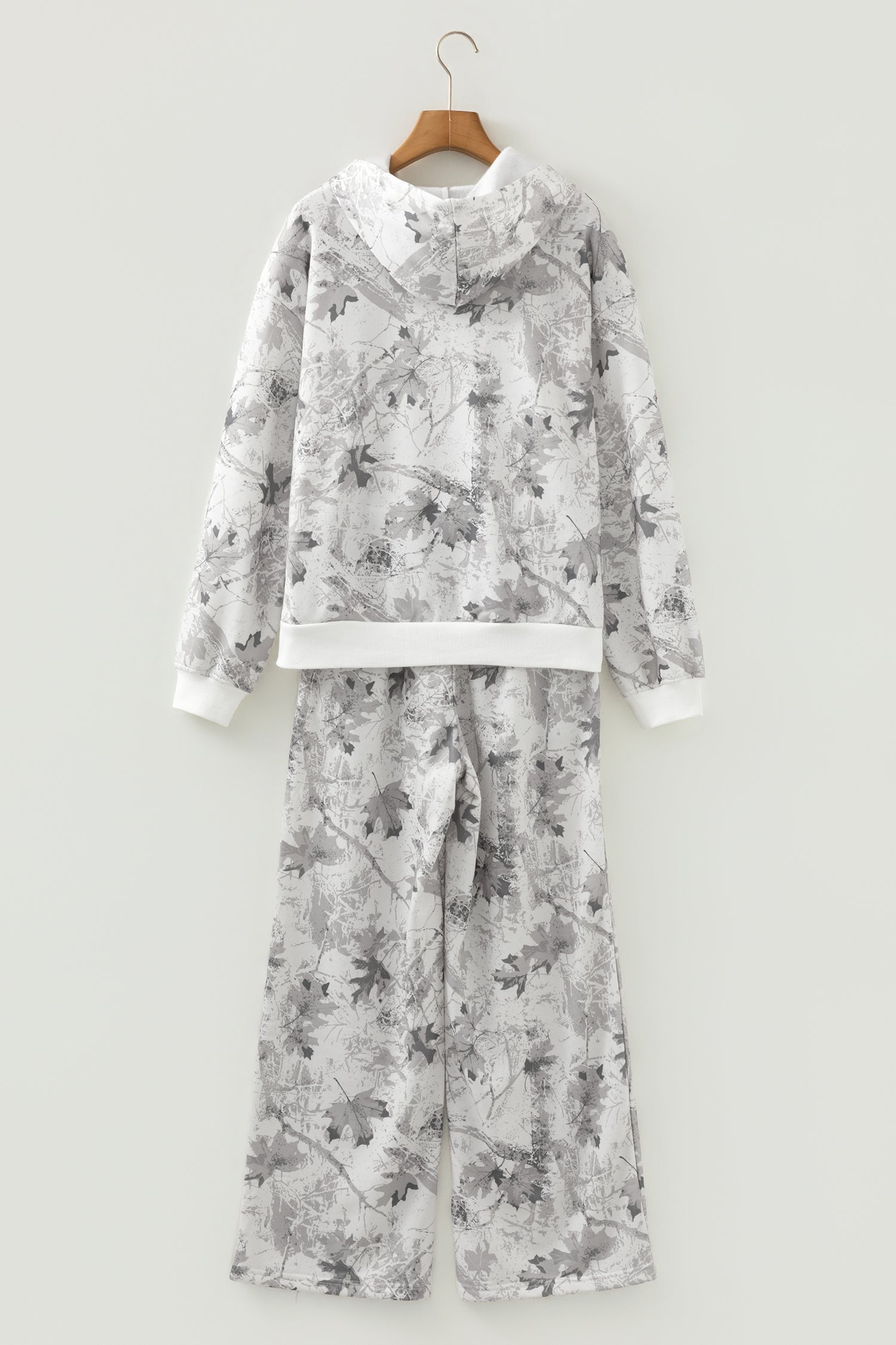 Light Grey Light Woodland Camo Classic Hoodie and Sweatpants Set