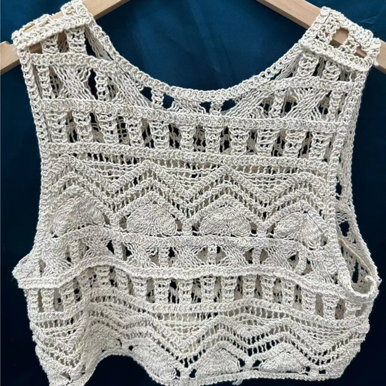 Women's Weaving Hollow Vest Top