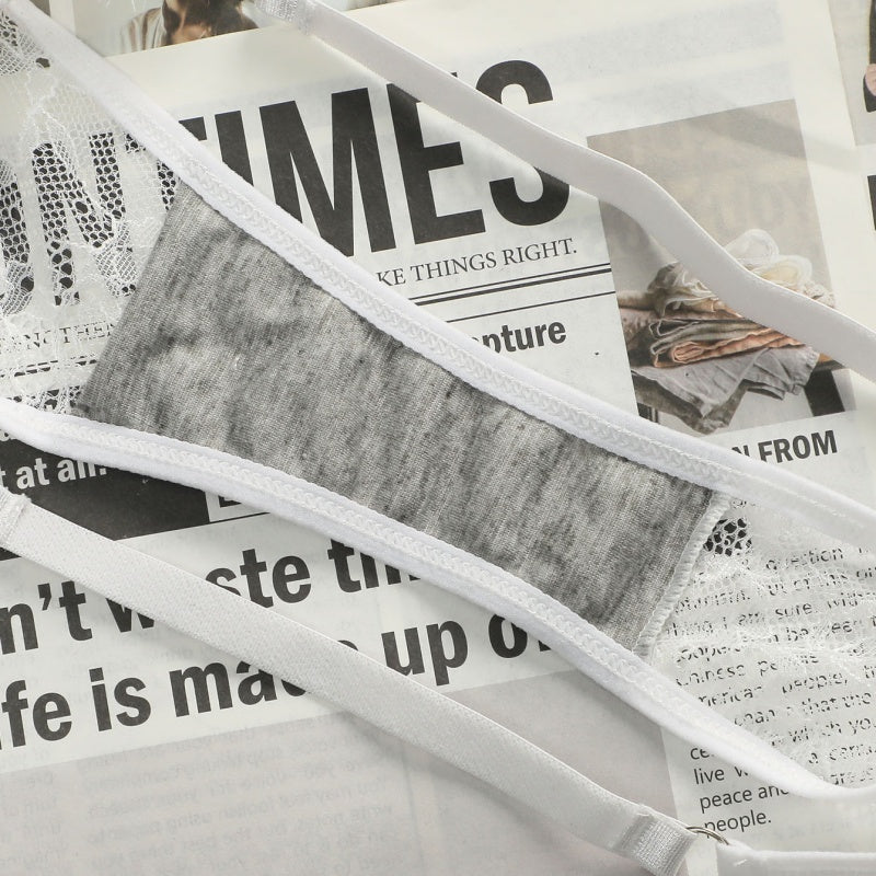 Women's Sexy Lace Lingerie Set. White.