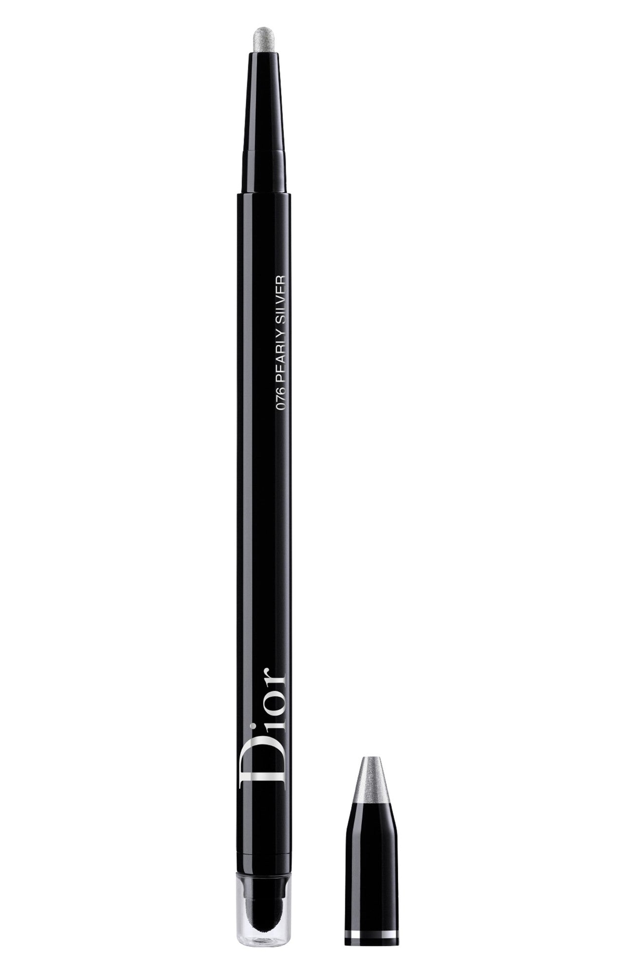 Christian Dior, Diorshow On Stage, Waterproof, Double-Ended, Kohl Eyeliner, 076, Silver Grey, 1.2 g