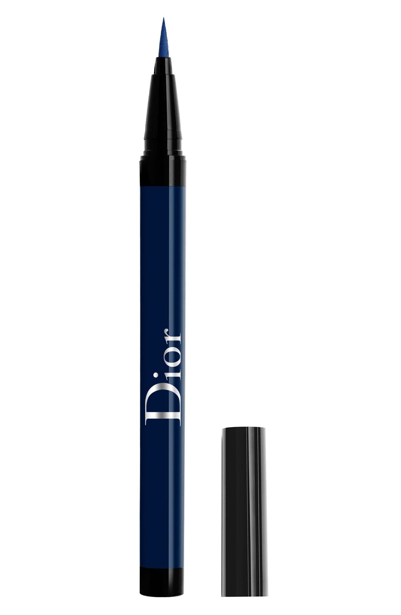 Christian Dior, Diorshow On Stage, Waterproof, Ultra-Flexible Felt Tip, Intense Color, Liquid Eyeliner, 296, Matte Denim, 0.55 ml