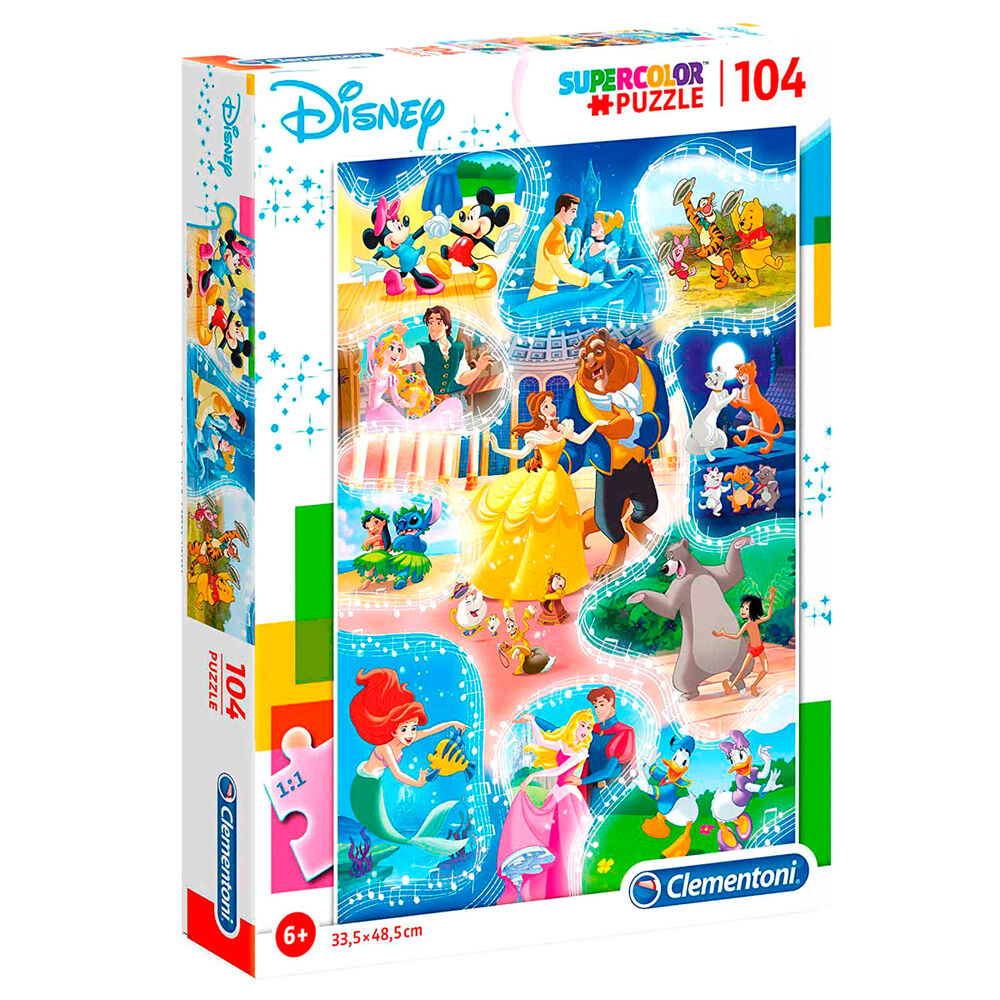 Clementoni, SuperColor, Disney Dance Time, Puzzle, Unisex, 6+ years, 104 pcs