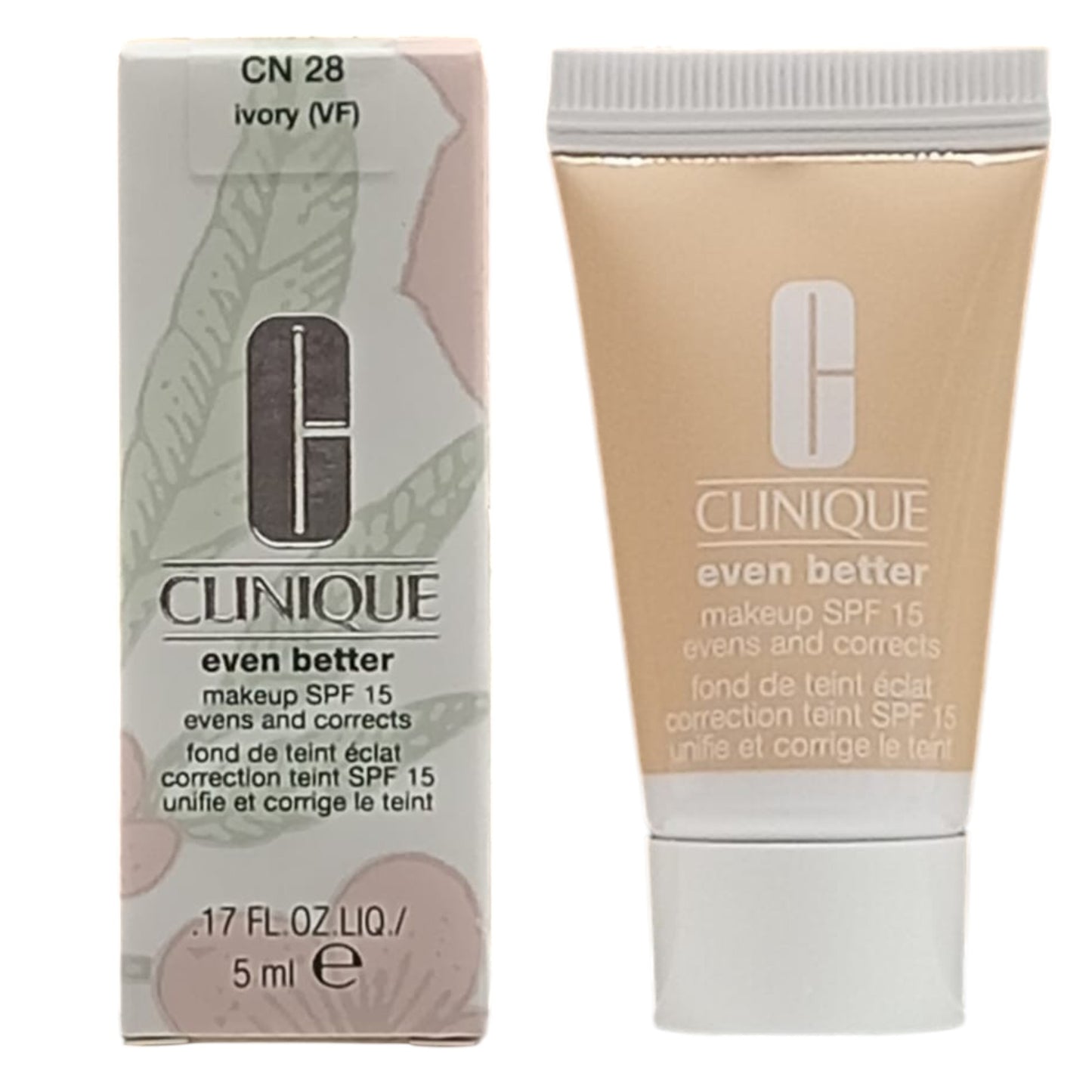 Clinique, Even Better, Paraben-Free, Hydrating, Liquid Foundation, CN 28, Ivory, SPF 15, 5 ml *Sample
