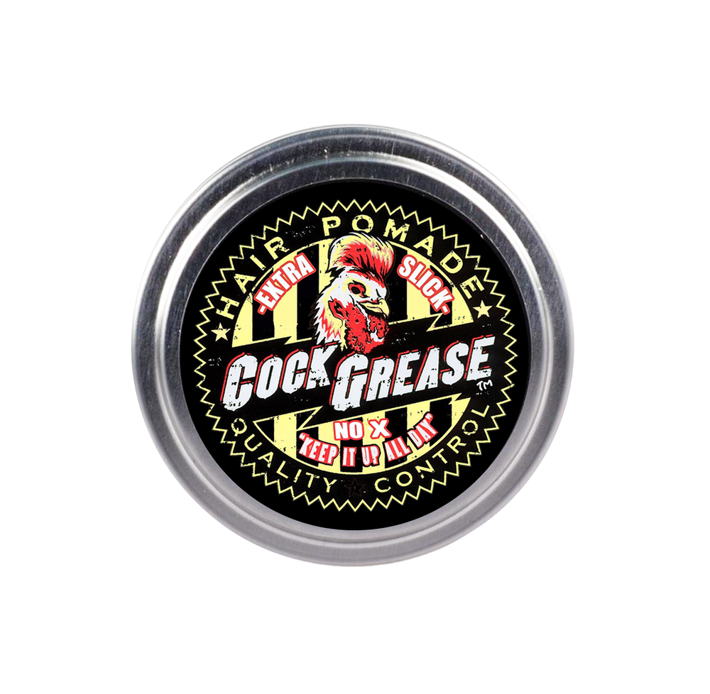 Cock Grease, Extra Slick No X, Hair Styling Pomade, Shine Finish, Extra Hold, 50 g