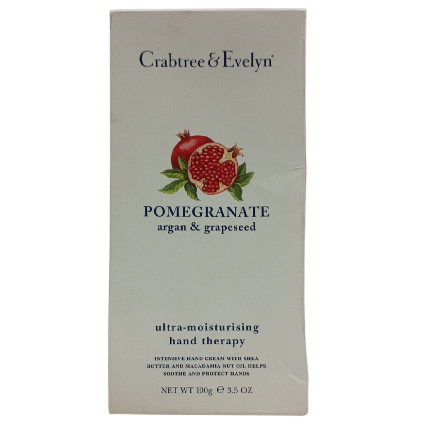 Crabtree & Evelyn, Pomegranate, Argan & Grapeseed, Ultra-Moisturising, Hand Cream, 100 g *Tester