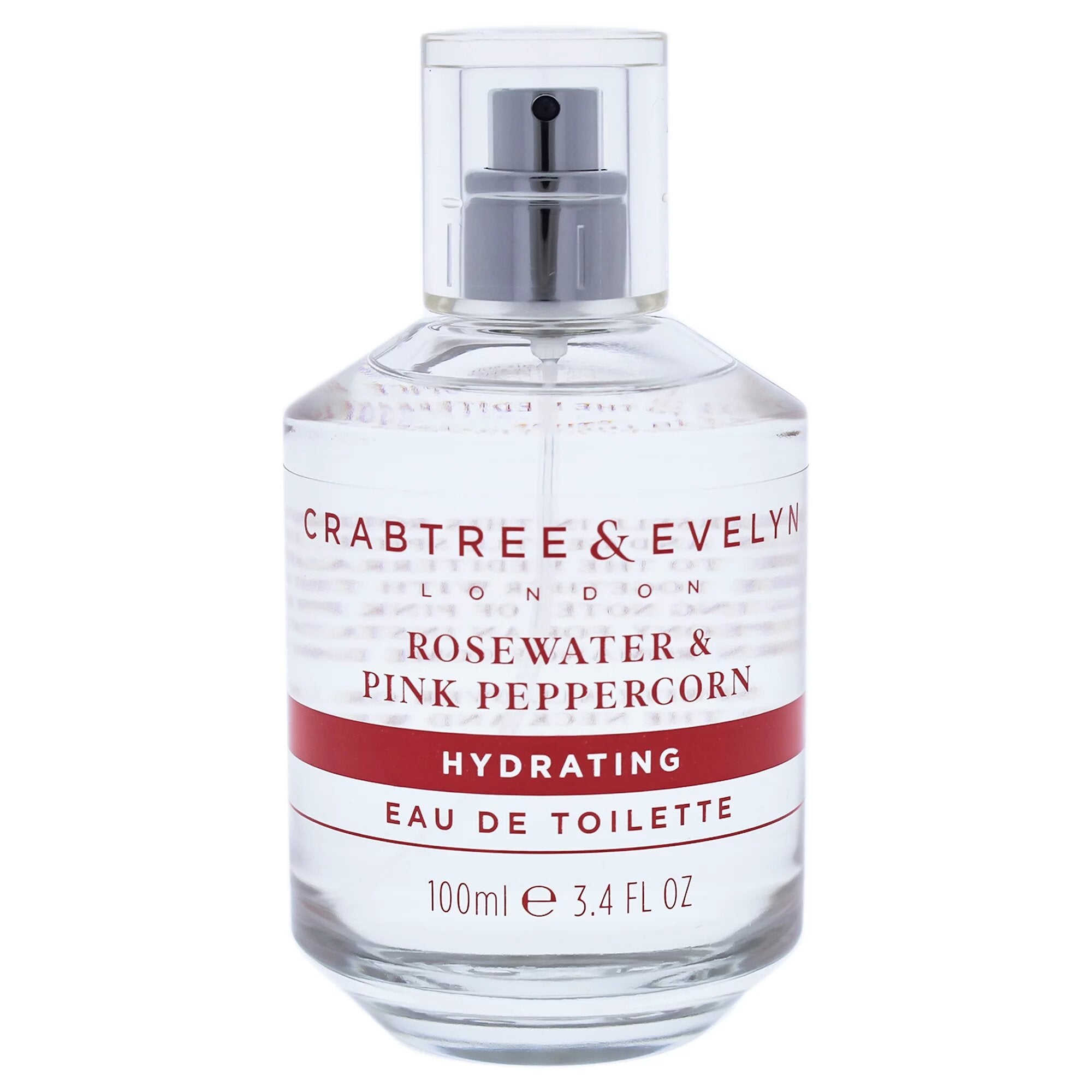 Crabtree & Evelyn, Rosewater & Pink Peppercorn, Eau De Toilette, For Women, 100 ml