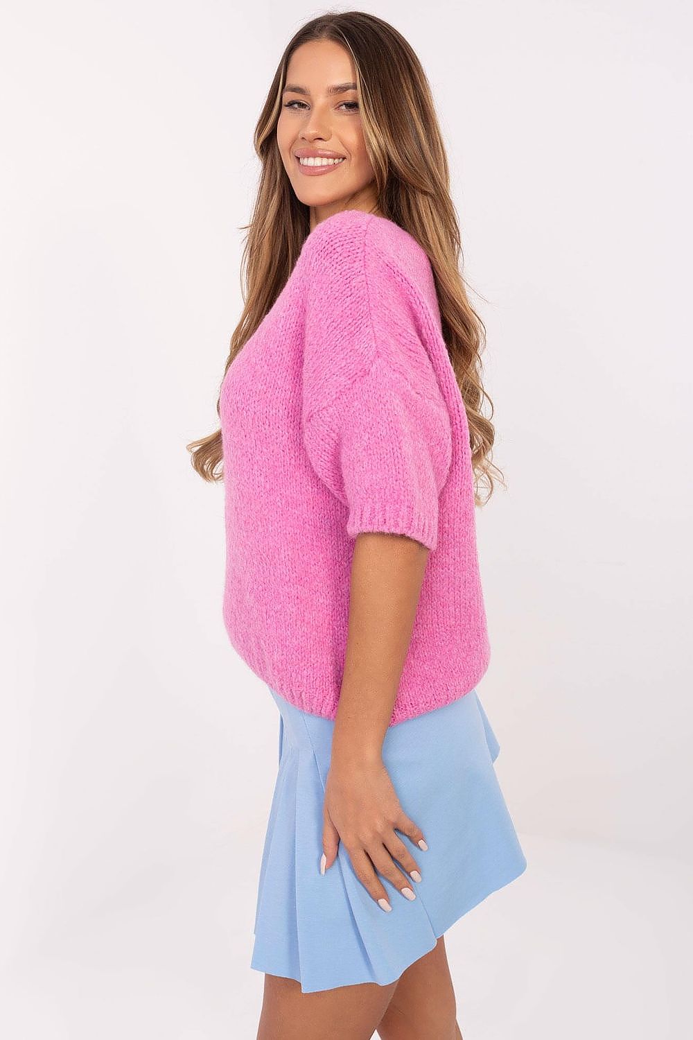 Short sleeve sweater model 206738 Italy Moda