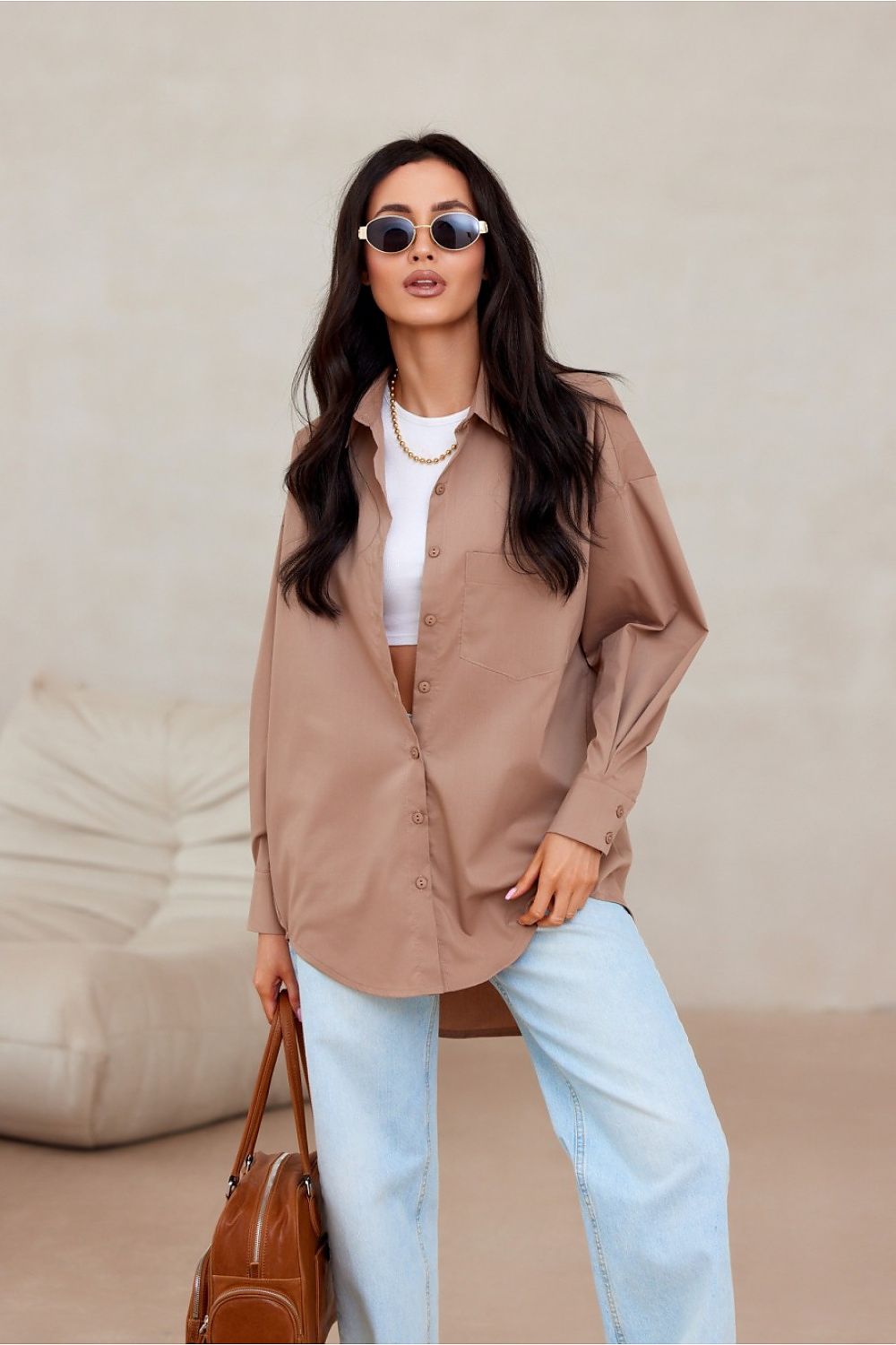Long sleeve shirt model 207004 Roco Fashion