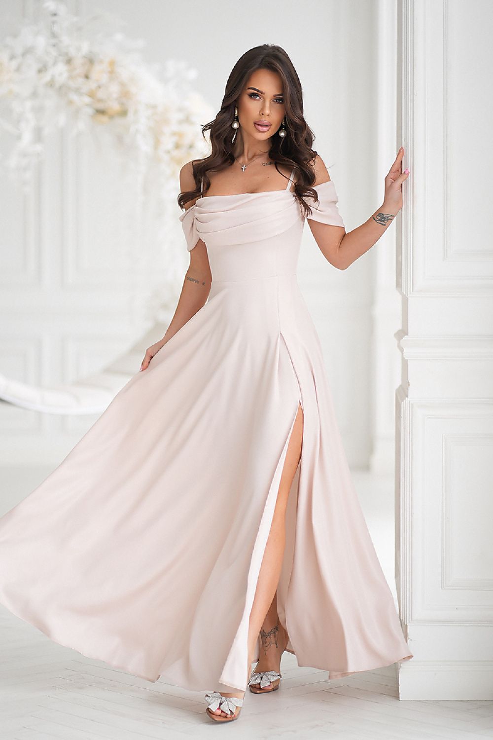 Long dress model 208191 Bicotone
