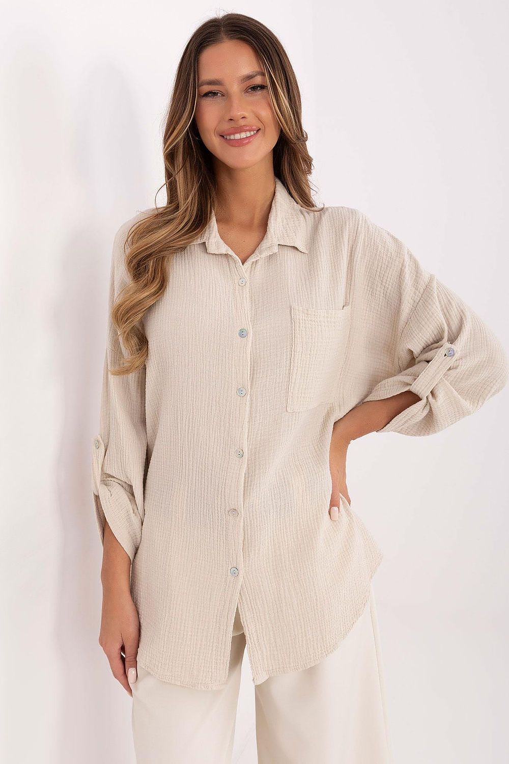 Long sleeve shirt model 210011 Italy Moda