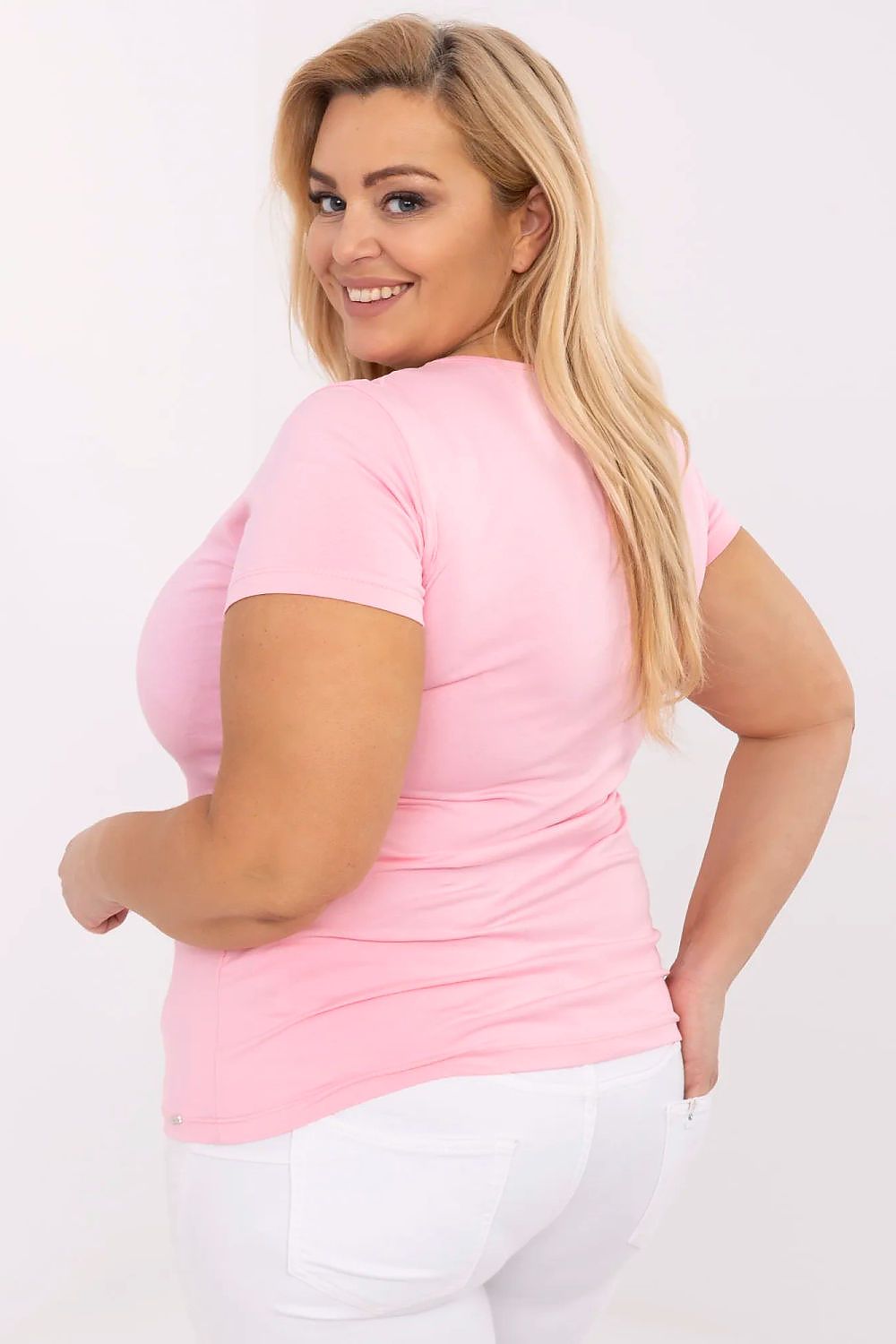 Plus size T-shirt model 211767 Relevance