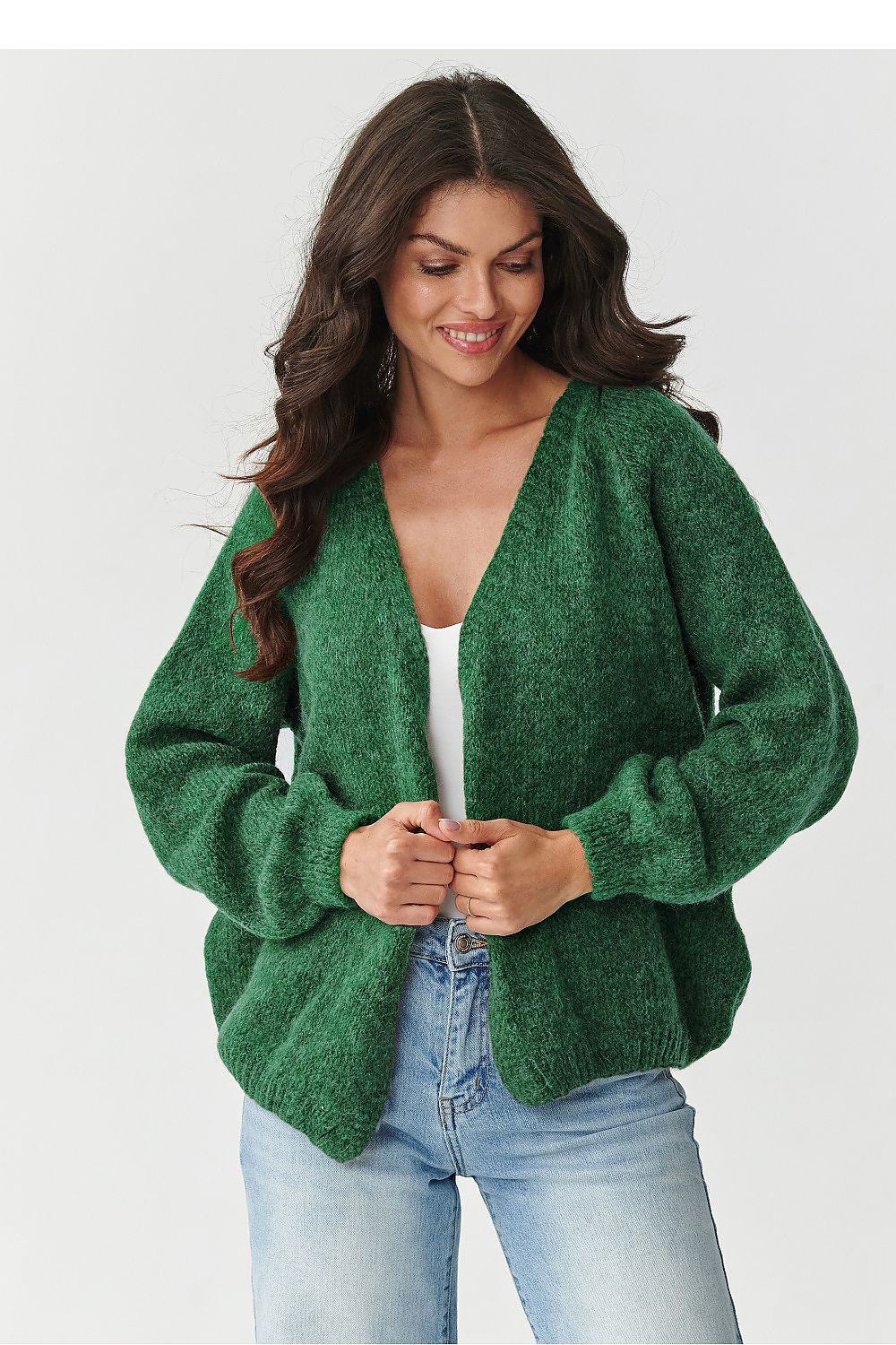 Cardigan model 217367 Makadamia