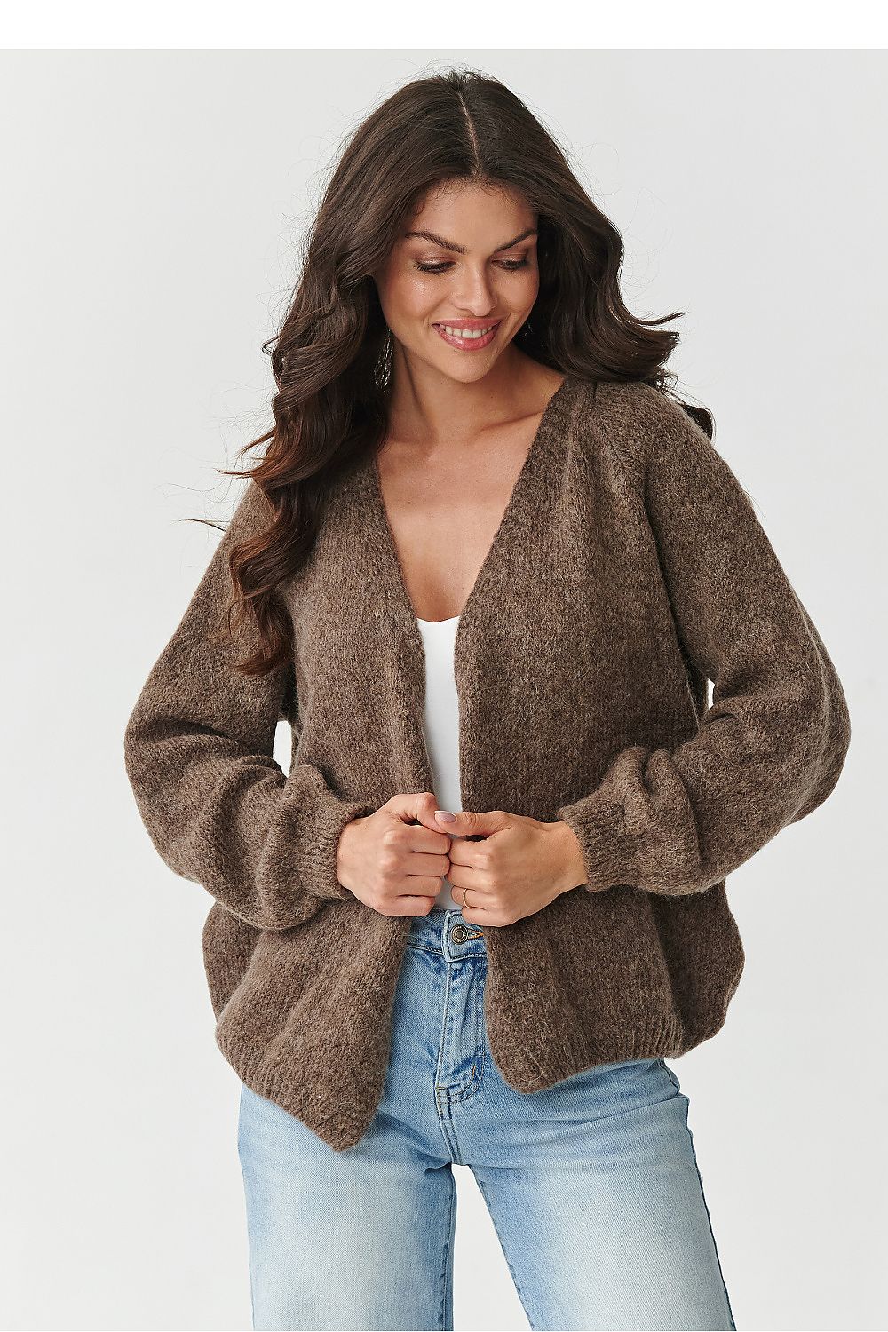 Cardigan model 217370 Makadamia
