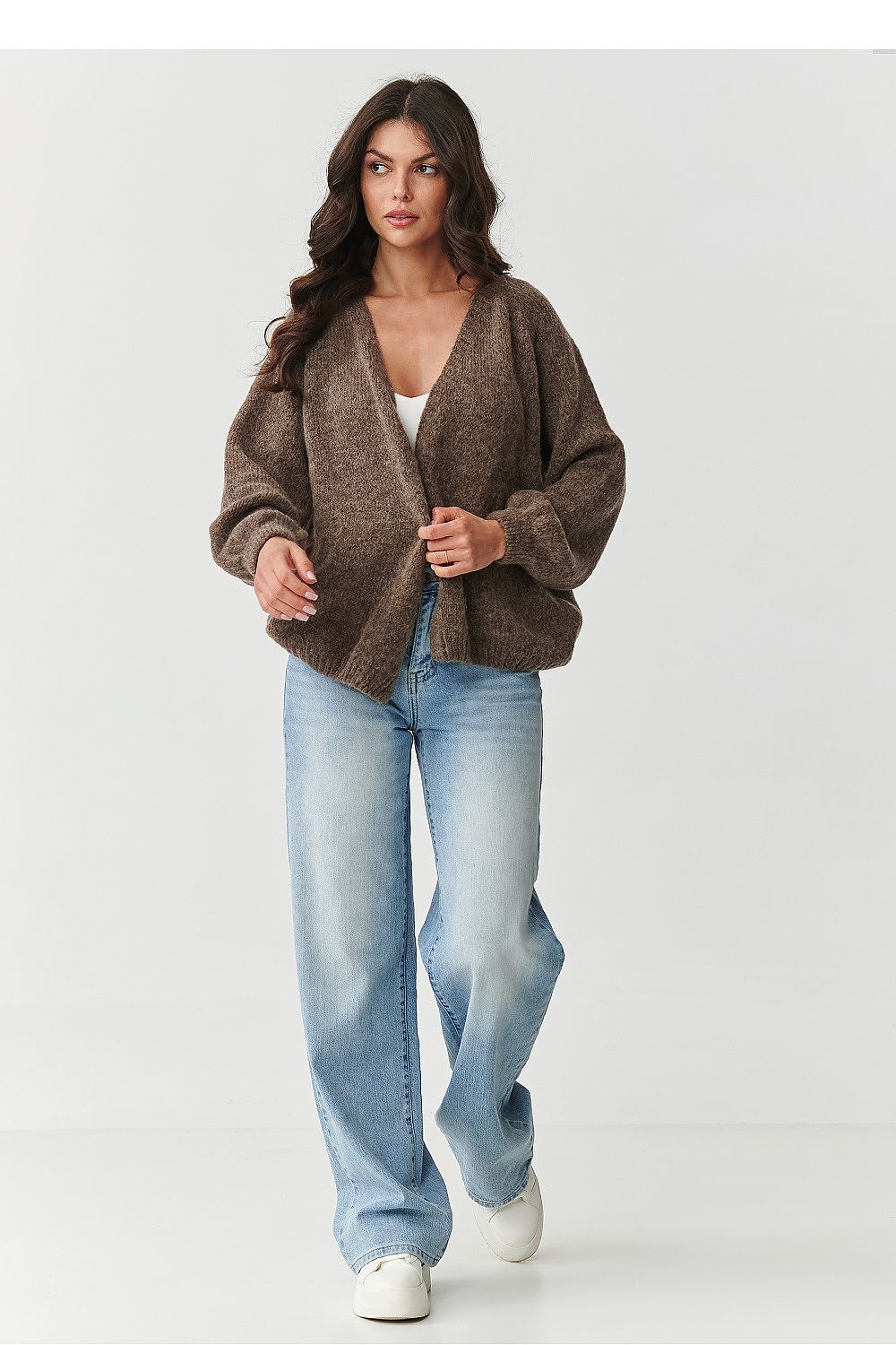 Cardigan model 217370 Makadamia