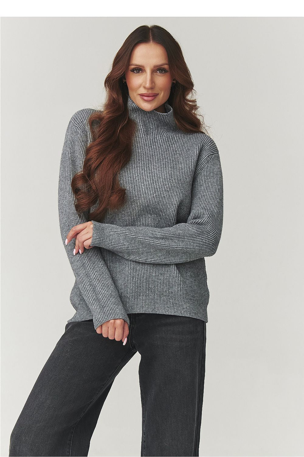 Turtleneck model 220772 Makadamia