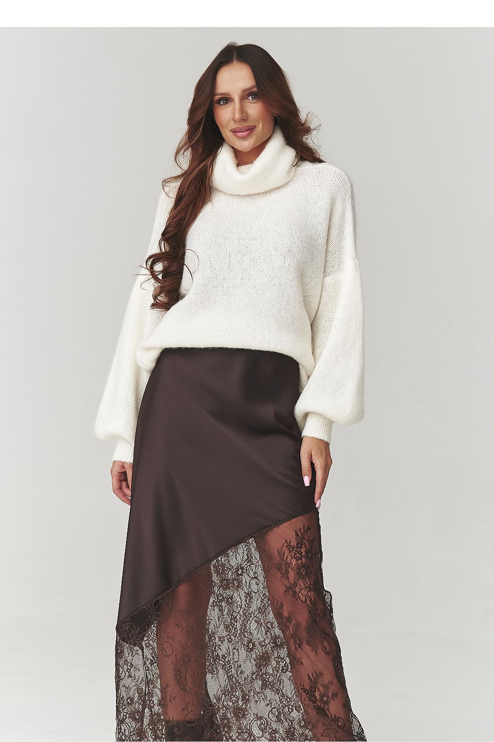 Skirt model 220785 Makadamia
