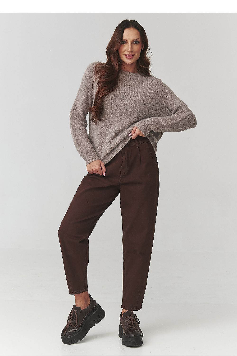 Jumper model 220789 Makadamia
