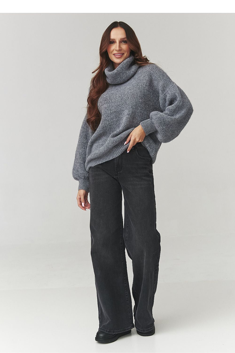 Turtleneck model 220791 Makadamia