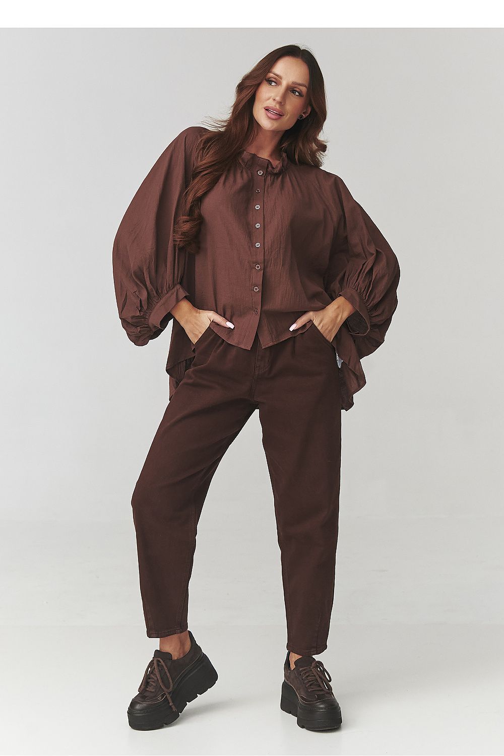 Shirt model 221046 Makadamia