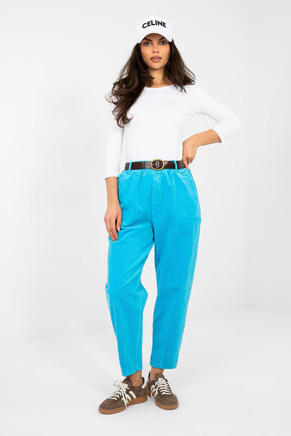 corduroy trousers model 224057 Italy Moda