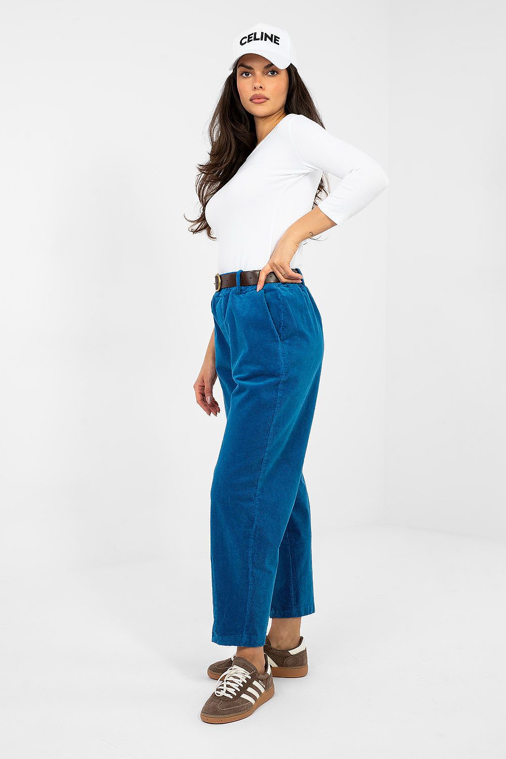 corduroy trousers model 224058 Italy Moda