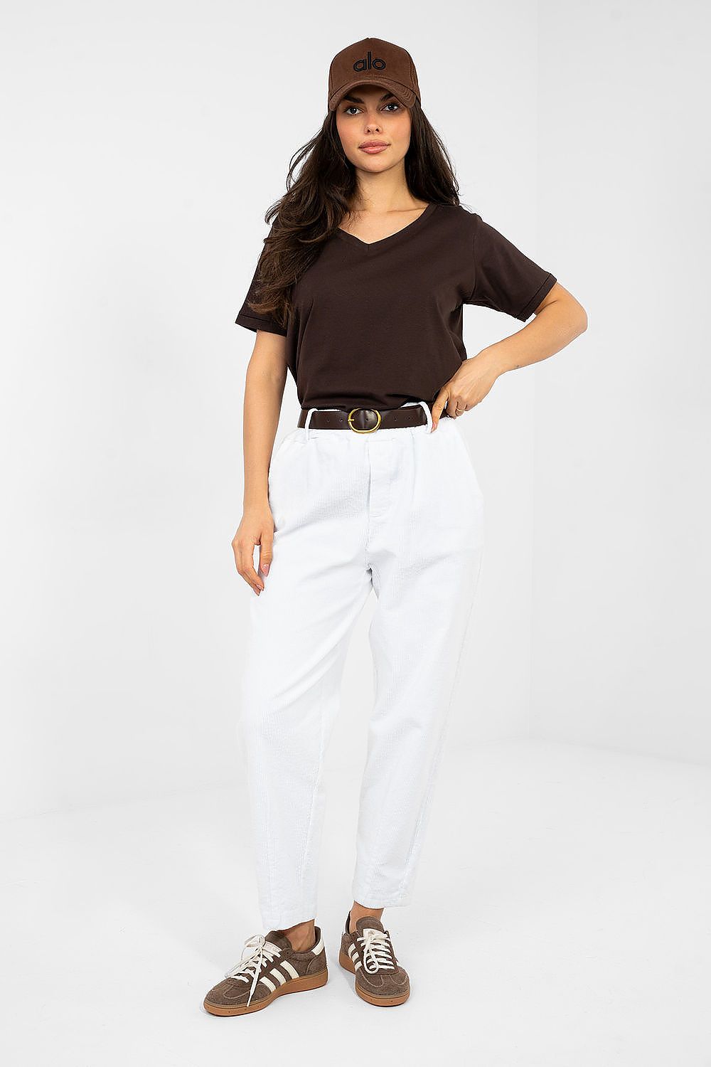 corduroy trousers model 224060 Italy Moda