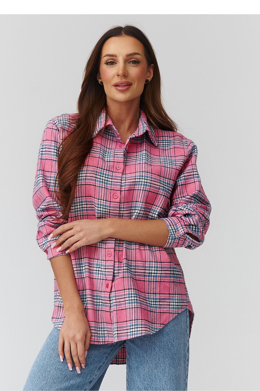 Long sleeve shirt model 224091 Makadamia