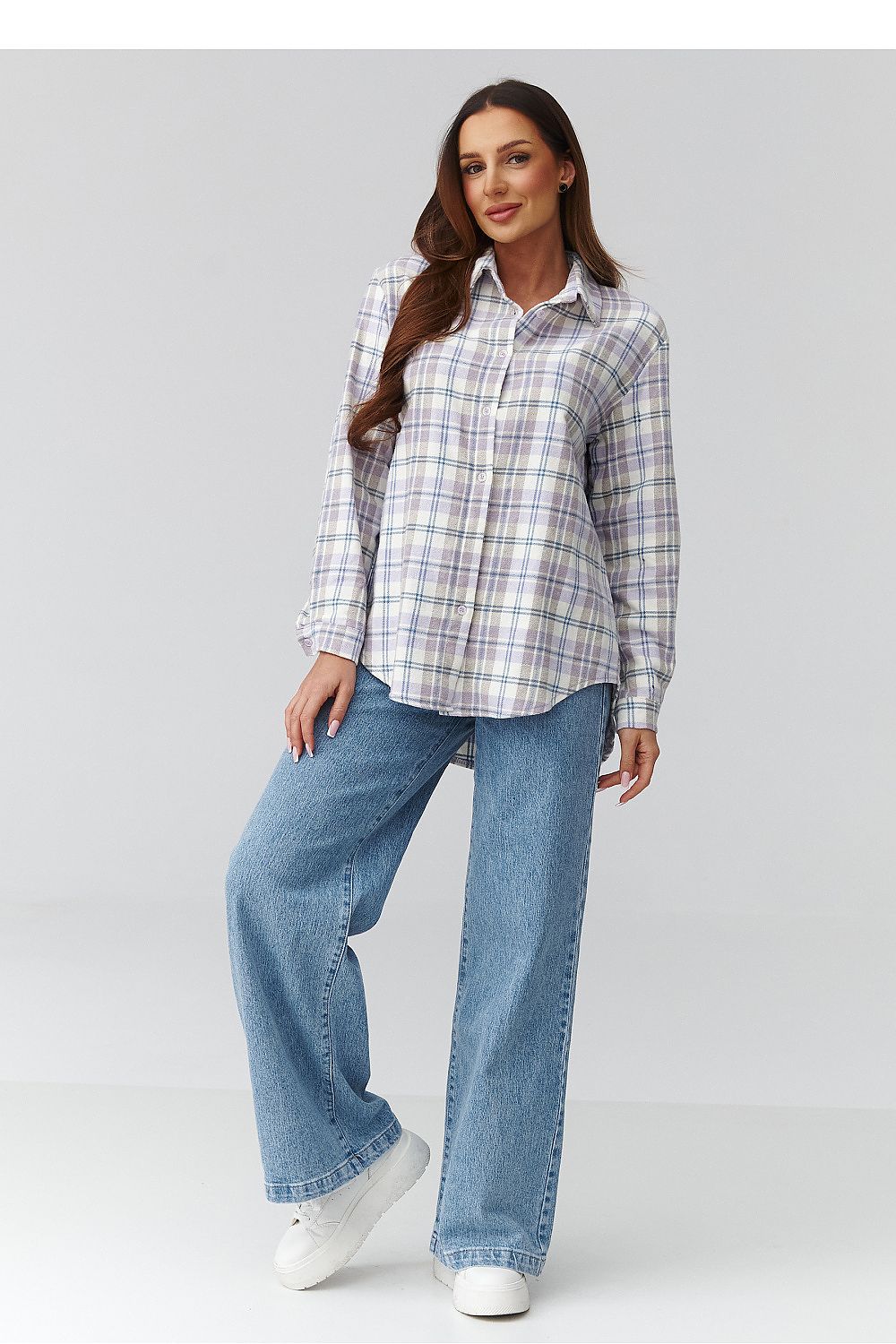 Long sleeve shirt model 224092 Makadamia