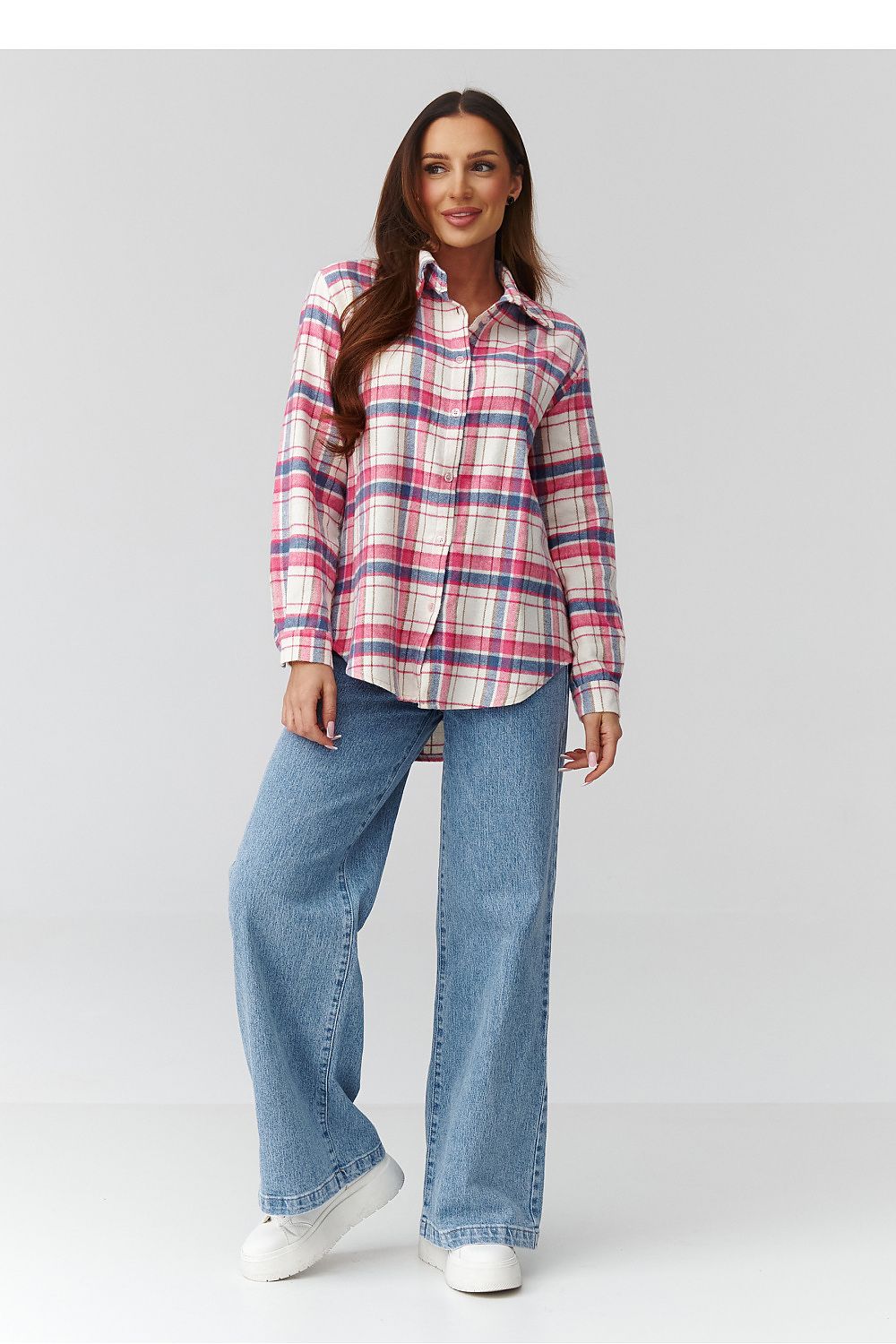 Long sleeve shirt model 224093 Makadamia