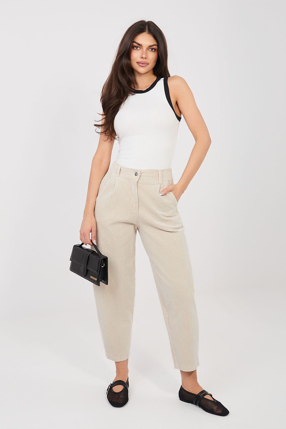corduroy trousers model 225088 Rue Paris