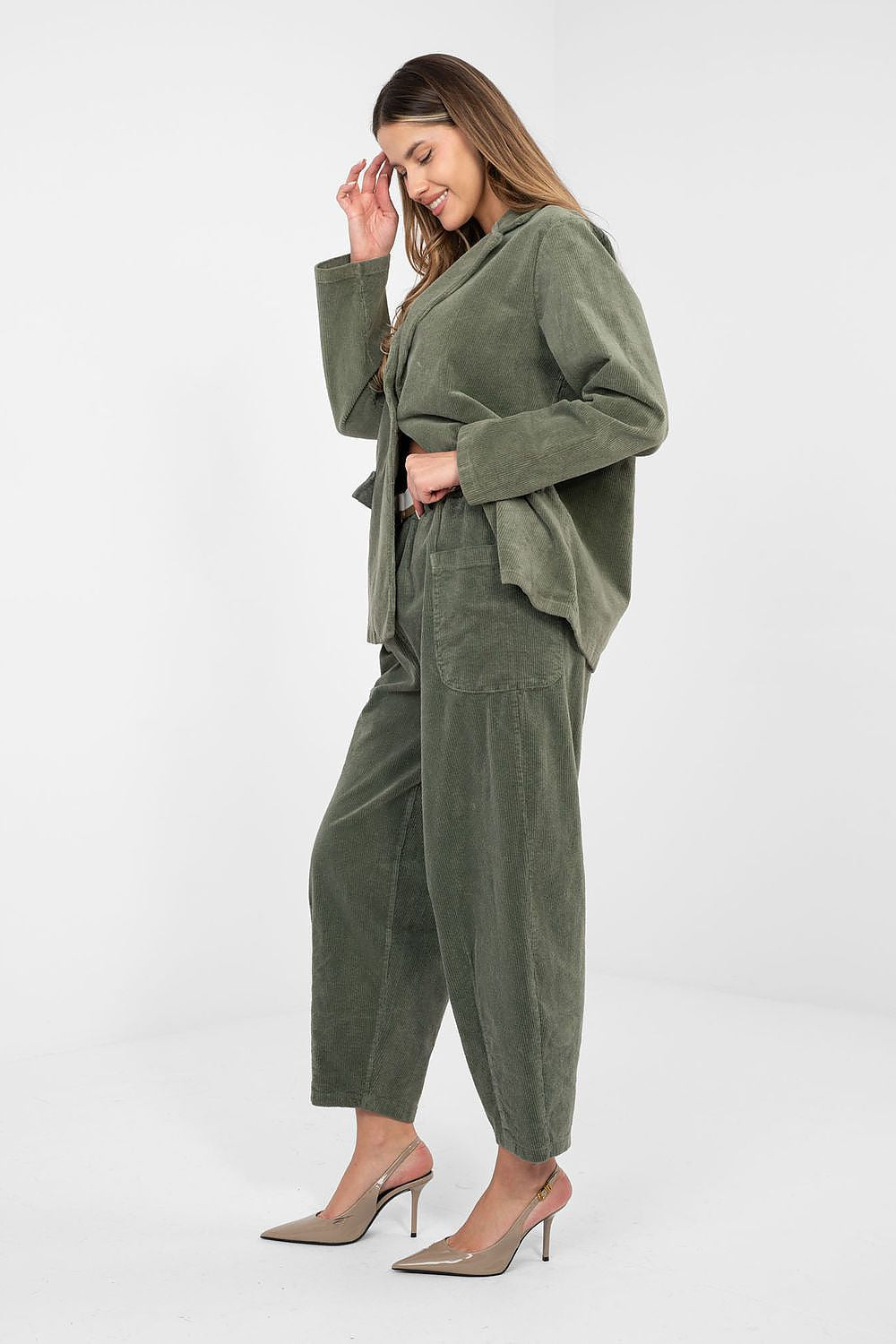 corduroy trousers model 225094 Rue Paris