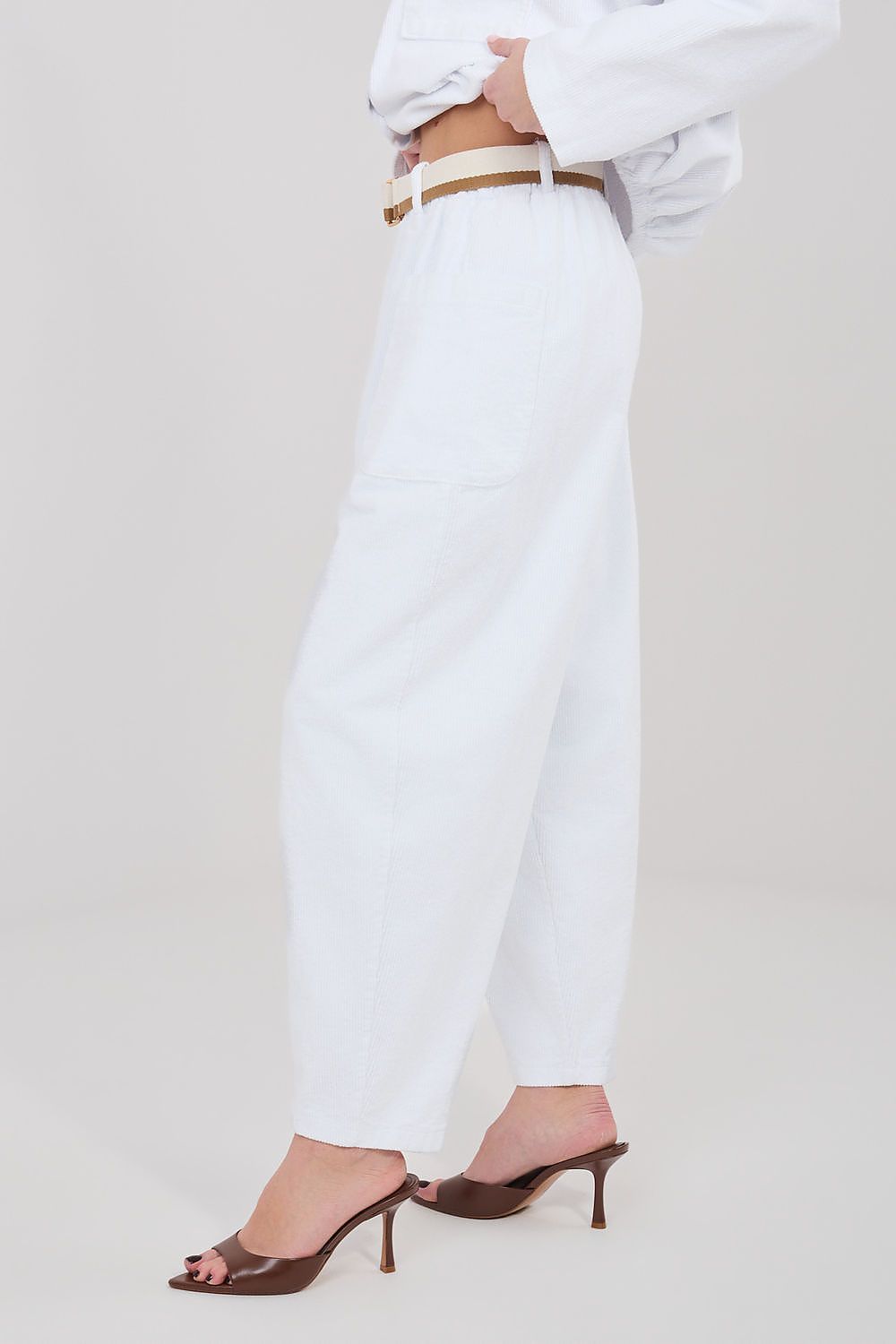 corduroy trousers model 225425 Rue Paris